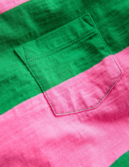 Everyday Short Sleeve T-Shirt-Sorbet Pink/ Rich Emerald