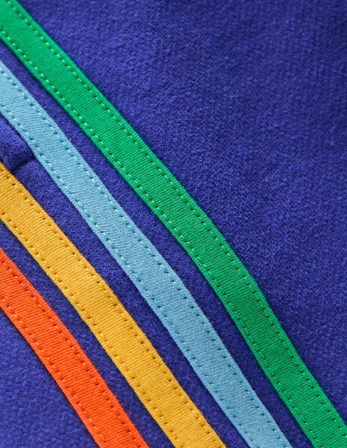 Rainbow Shorts-Peacock Plume Blue