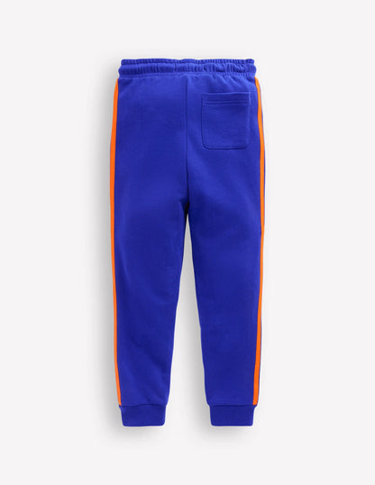Rainbow Stripe Sweatpants-Bright Blue