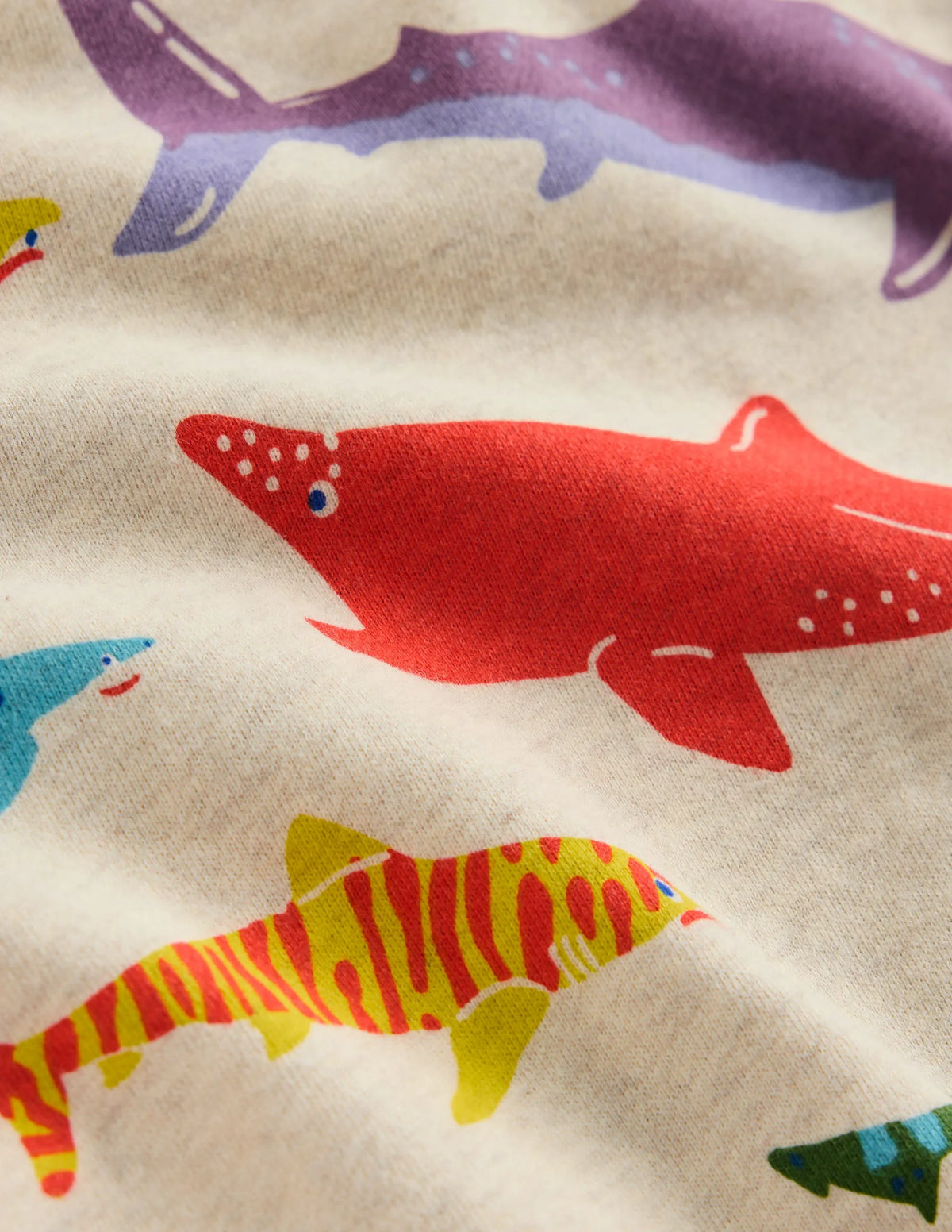 Printed Sweatshirt-Riso Shark