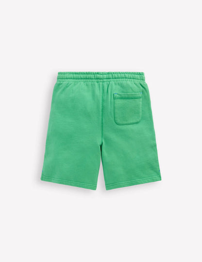 Garment Dye Sweatshorts-Green Spruce