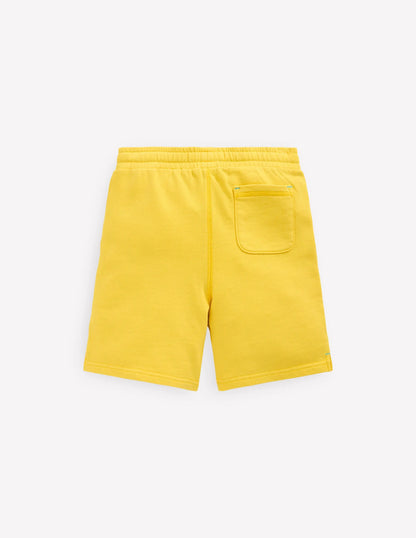 Garment Dye Sweatshorts-Pineapple Yellow