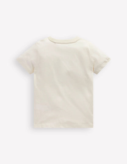 Short Sleeve Riso T-Shirt-Soft Ivory Sharks