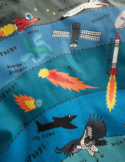 Short Sleeve Graphic T-shirt-Smoke Atmosphere