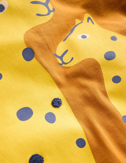Fun Graphic T-shirt-Cathay Spice Leopard