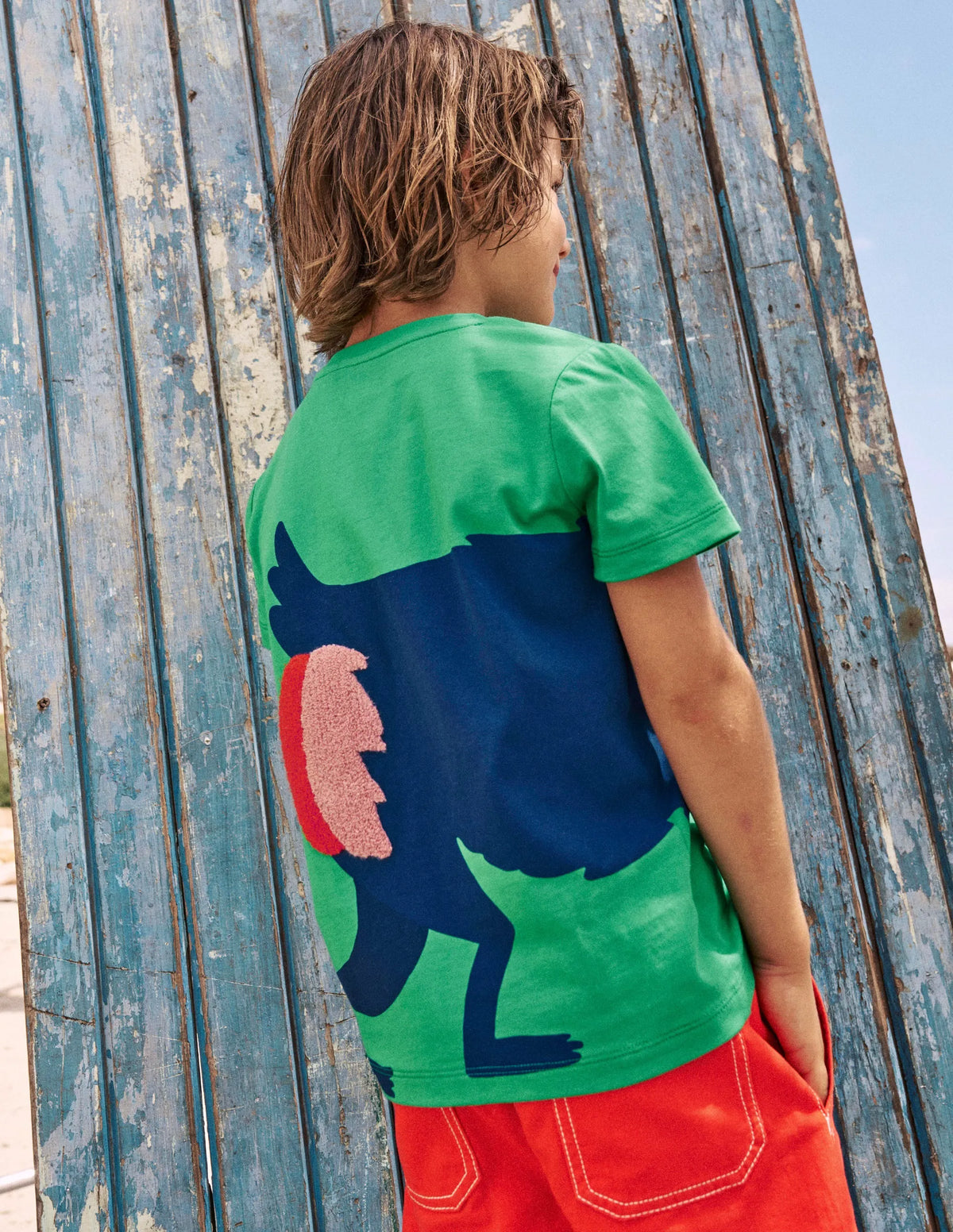 Fun Graphic T-shirt-Sapling Green Baboon