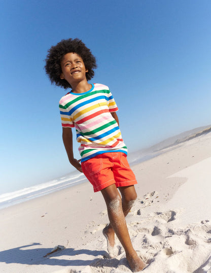 Everyday Short Sleeve T-Shirt-Rainbow Stripe