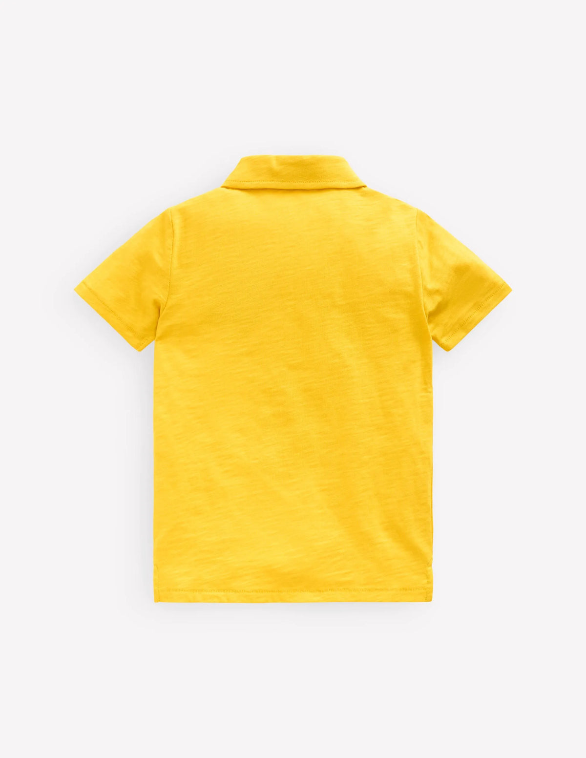 Slub Polo Shirt-Pineapple Yellow