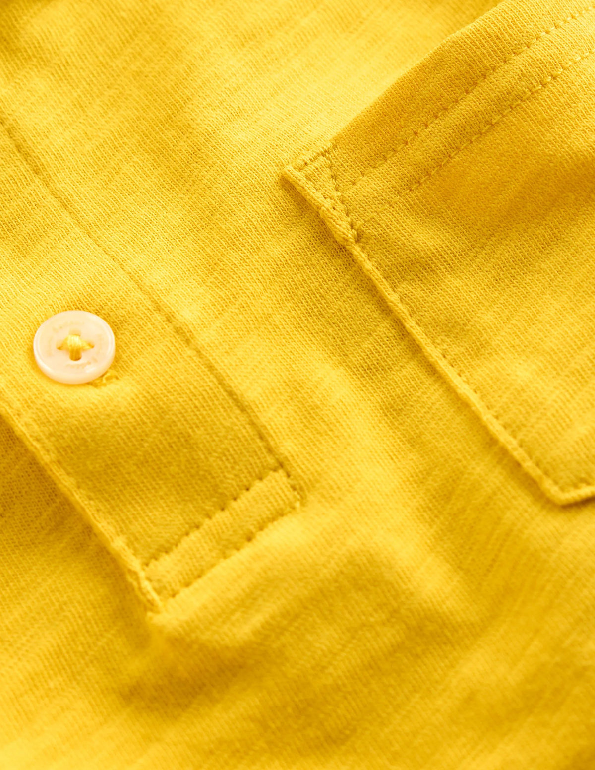 Slub Polo Shirt-Pineapple Yellow