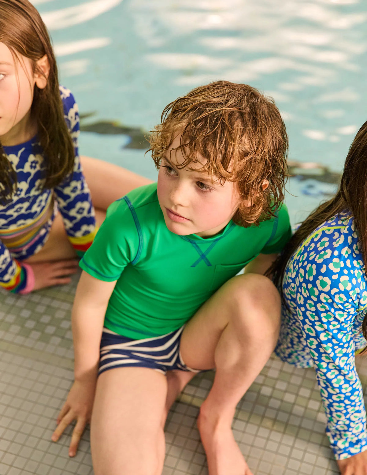 Short Sleeve Rash Vest-Sapling Green
