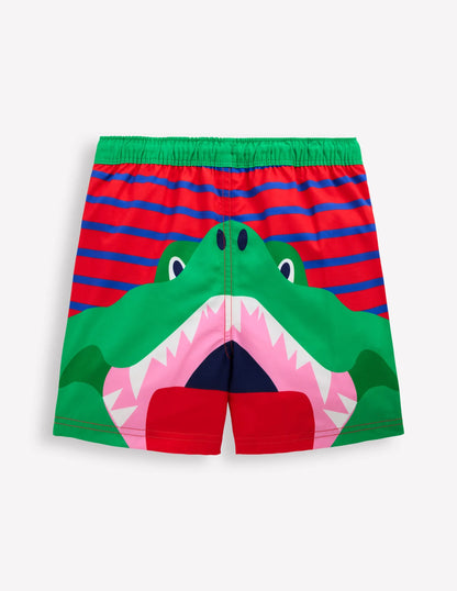 Swim Shorts-Gallery Blue/ Poppy Red Croc