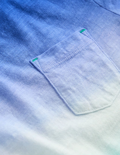 Tie Dye T-shirt-Bright Blue /Aquamarine Blue