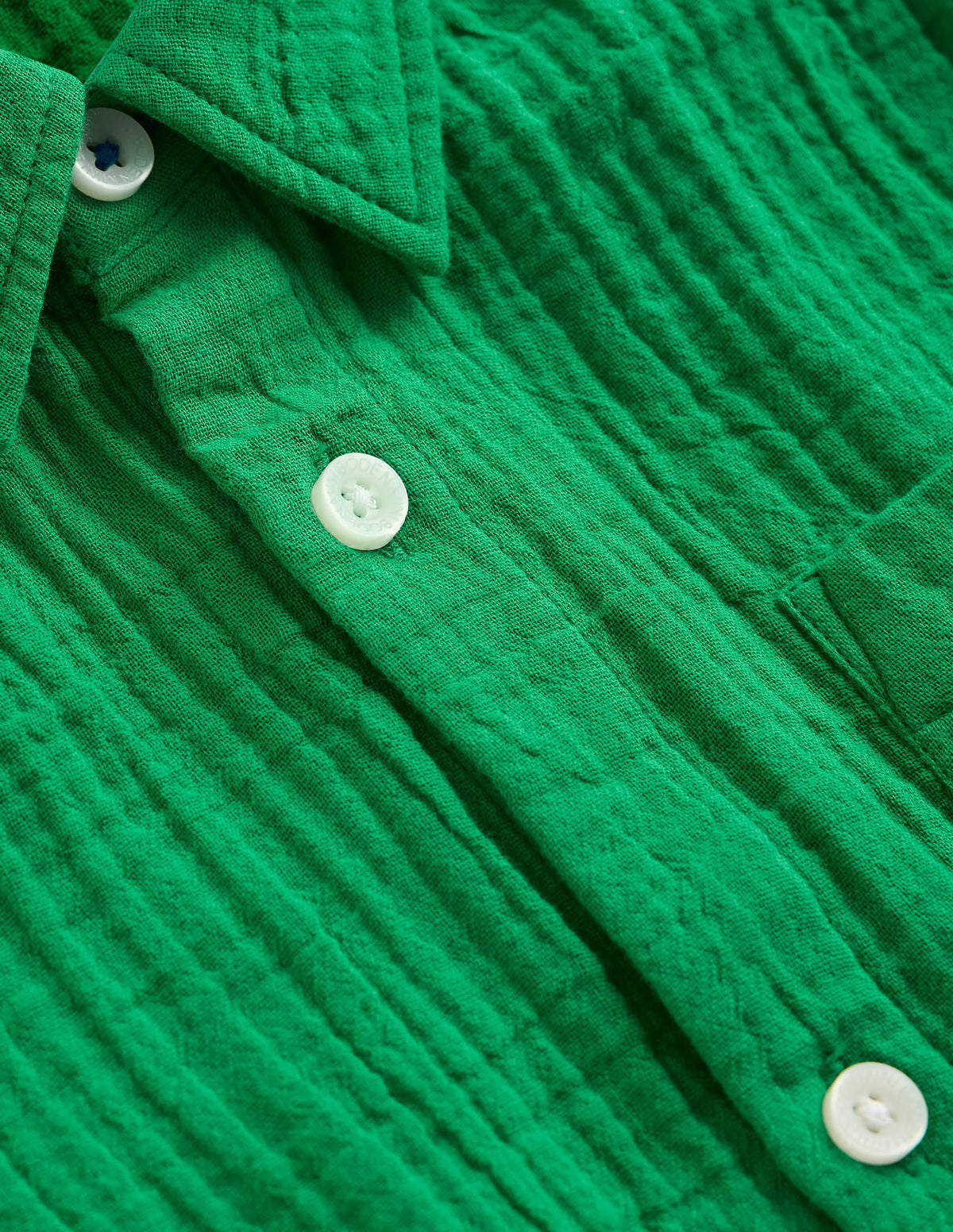 Double Cloth Shirt-Rich Emerald