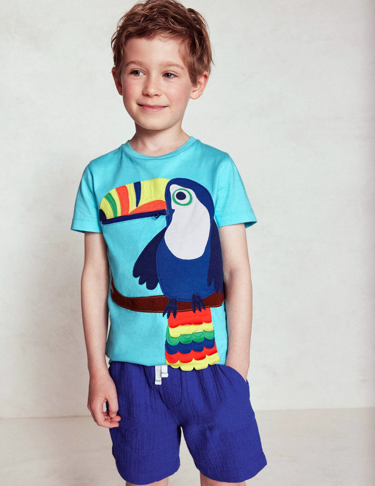 Double Cloth Shorts-Bright Blue