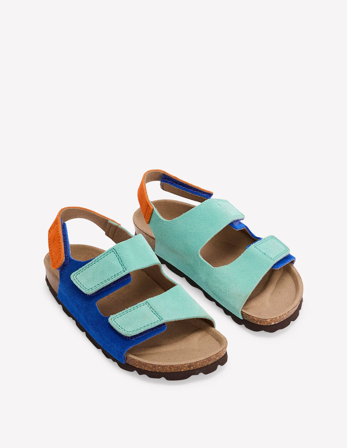 Colourblock Sandals-Blue Colourblock