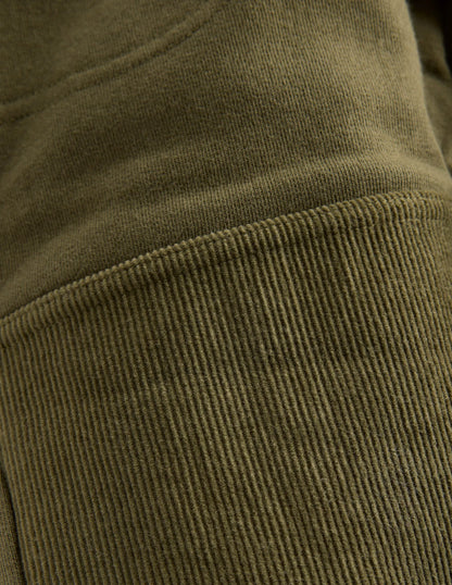 Warrior Knee Joggers-Woodland Green Cord