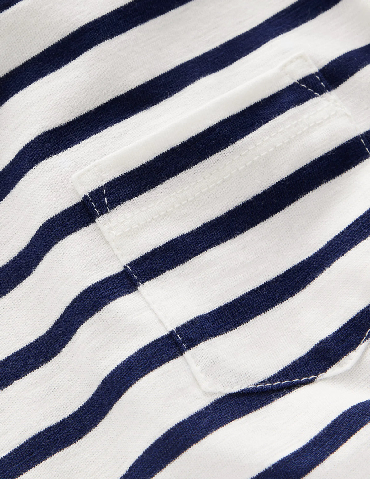 Everyday Long Sleeve T-Shirt-Soft Ivory/ College Navy