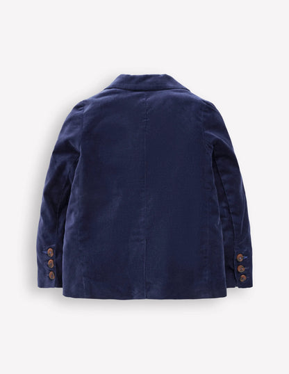 Classic Velvet Blazer-College Navy Velvet