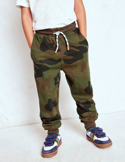 Printed Comfy Sweatpants-Camo