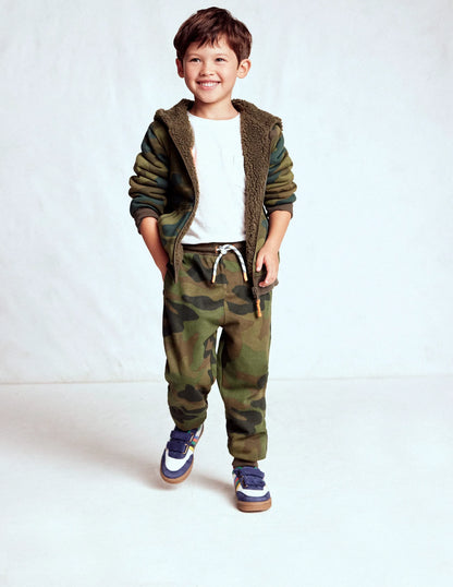 Printed Comfy Sweatpants-Camo