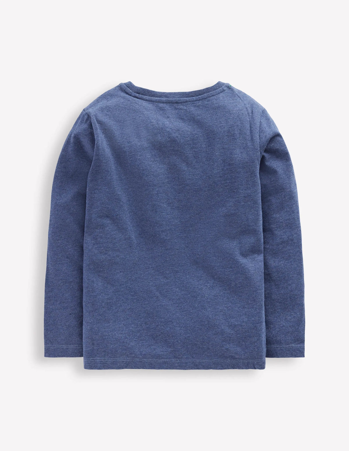 Long Sleeve Bouclé T-shirt-Denim Marl Monster Truck