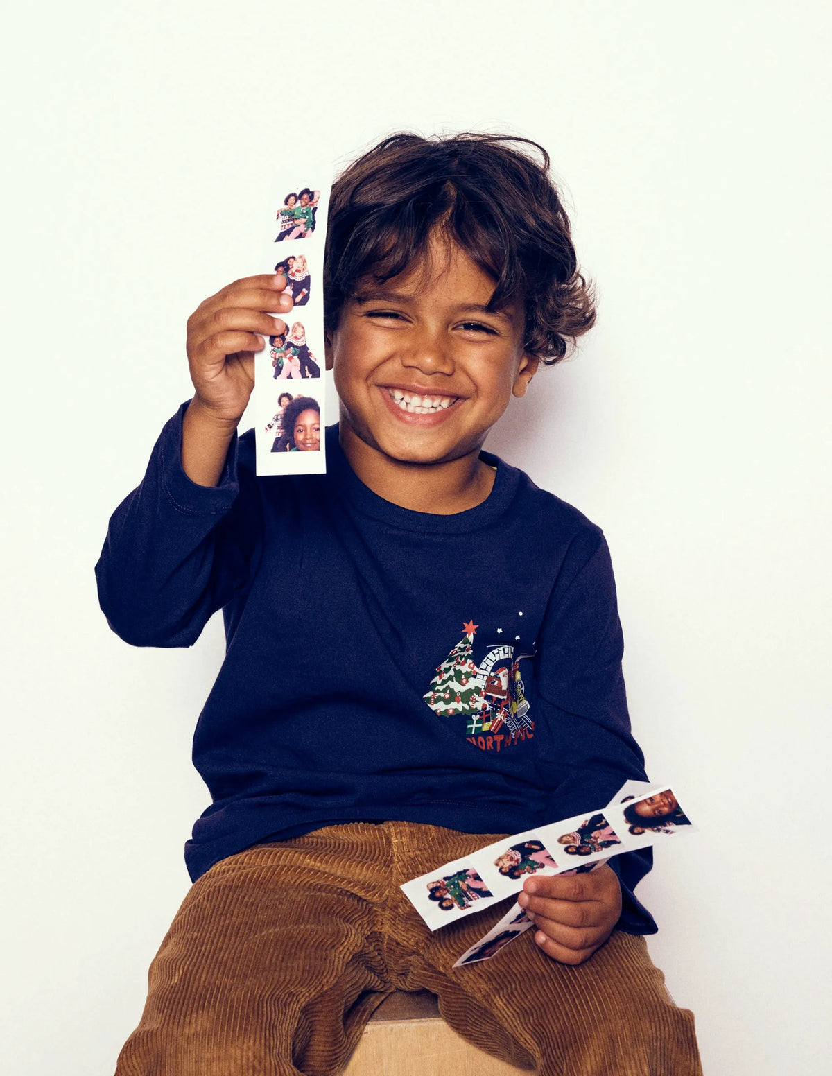 Front & Back Printed T-shirt-Twilight Blue North Pole