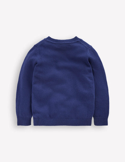 Fun Logo Sweater-College Navy Yeti