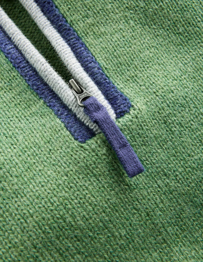 Heritage Half-Zip Sweater-Safari Green