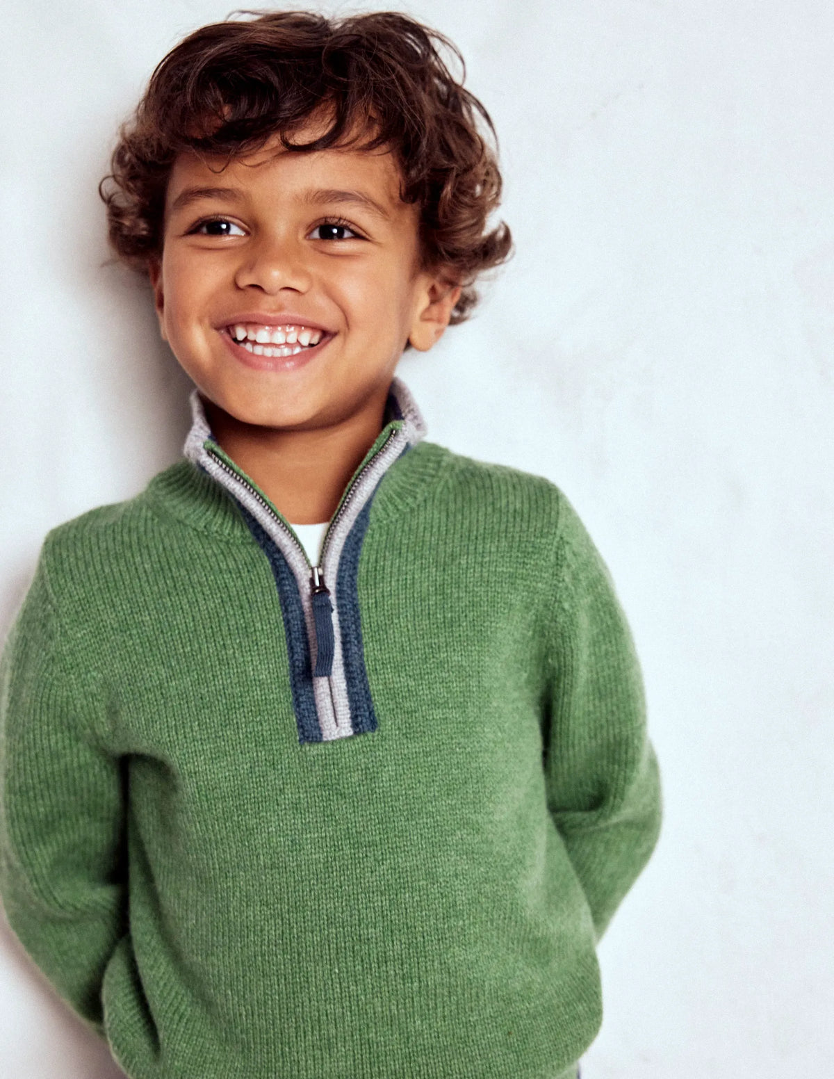 Heritage Half-Zip Sweater-Safari Green