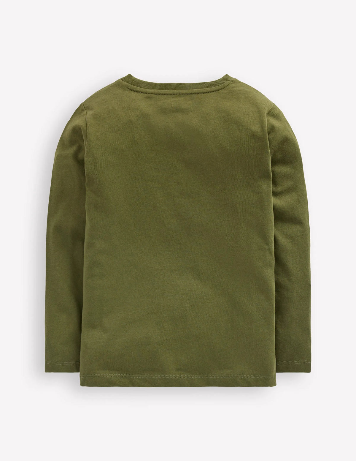 Long Sleeve Glow T-shirt-Winter Moss Dino Skeletons