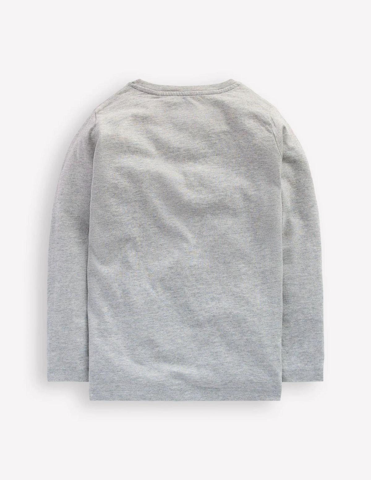 Long Sleeve Novelty 3D T-Shirt-Grey Marl Owl