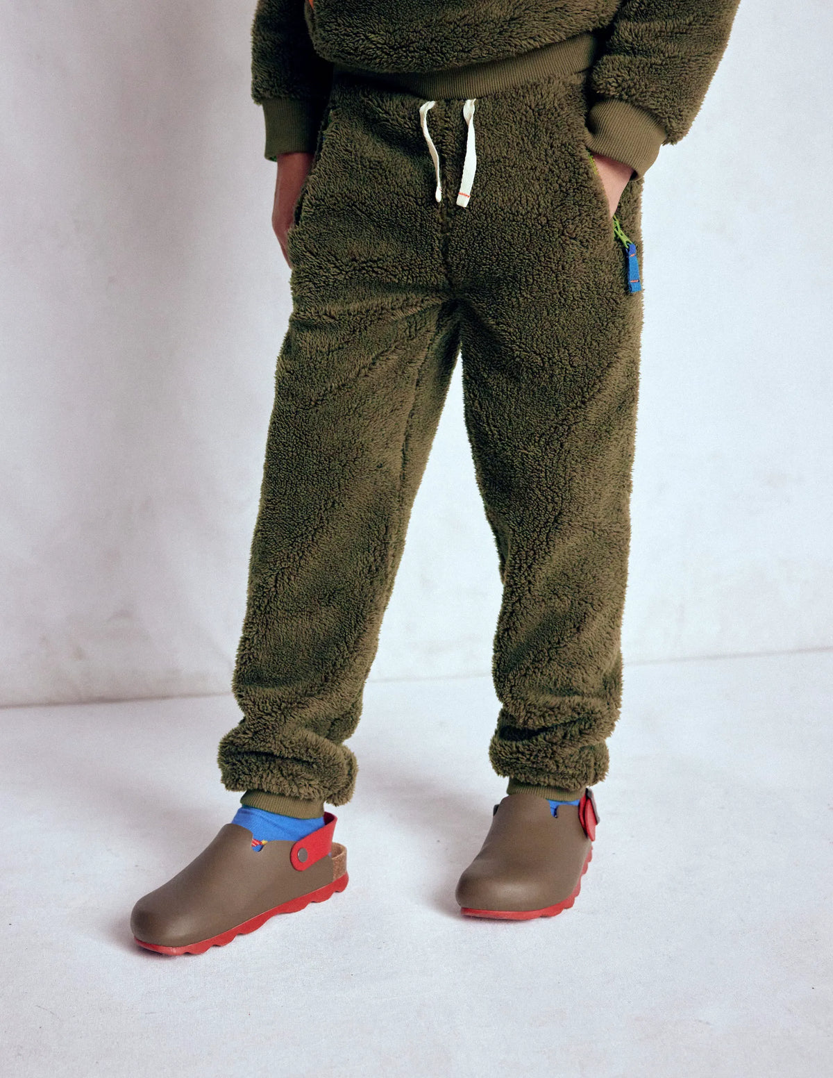Fleece Joggers-Classic Khaki
