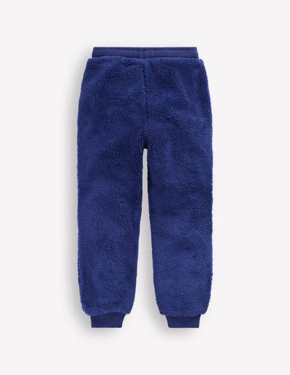 Fleece Joggers-Navy