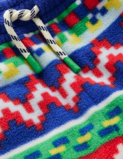 Cosy Geometric Sweatpants-Multi Jacquard