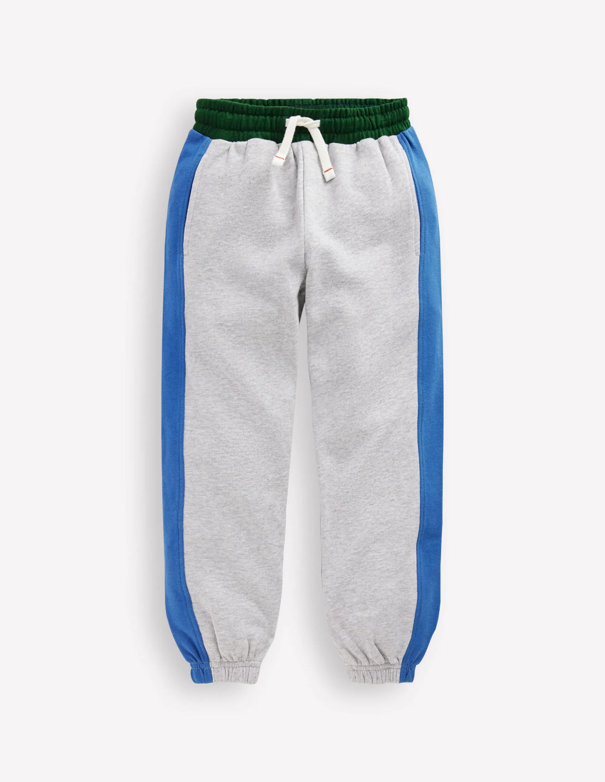 Colourblock Cuffed Joggers-Grey Colourblock