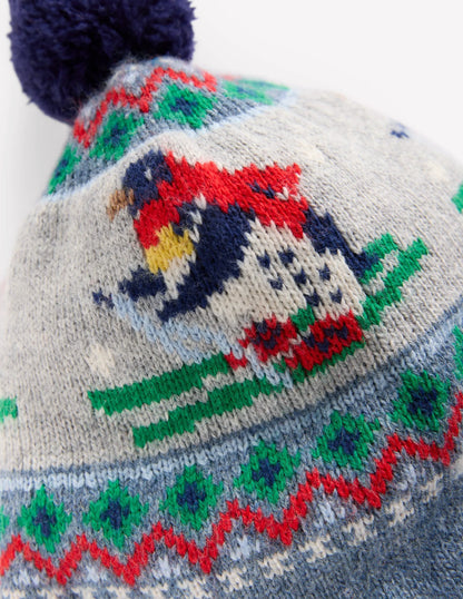 Baby Fair Isle Knitted Set-Alaskan Blue Penguins