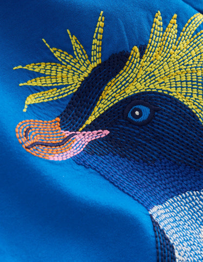 Longsleeve Superstitch T-shirt-Directoire Blue Penguin