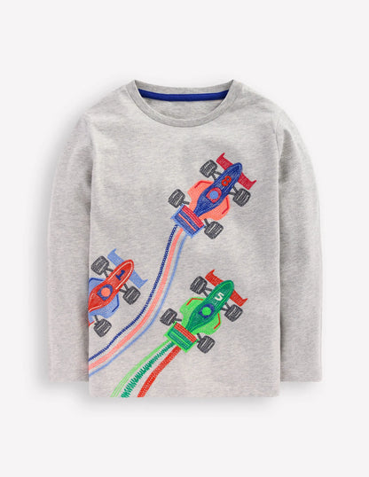 Longsleeve Superstitch T-shirt-Racing Cars