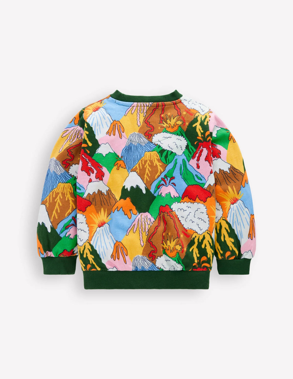 Everyday Printed Sweatshirt-Multi Volcanoes