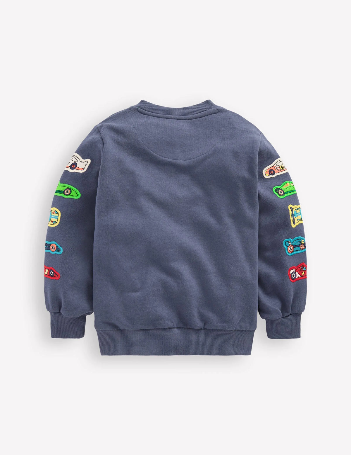 Applique Sweatshirt-Vintage Indigo Cars