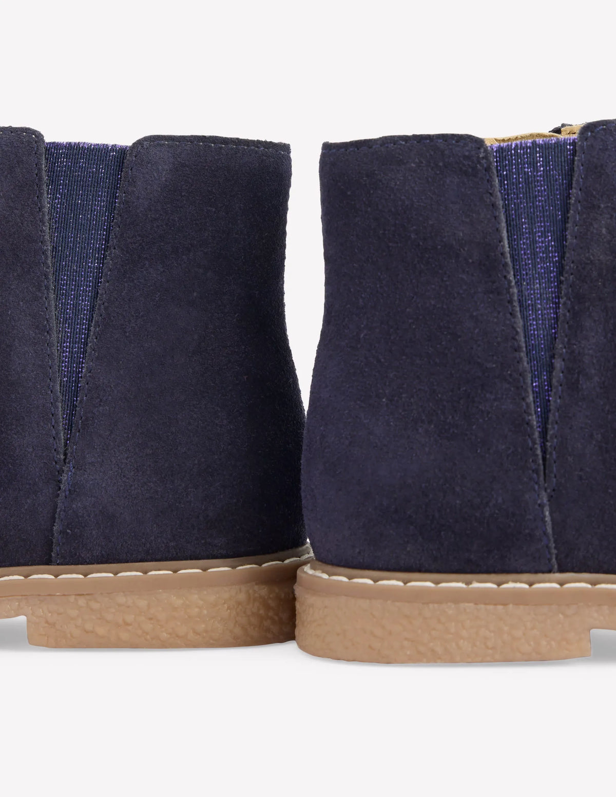 Suede Ankle Boots-College Navy
