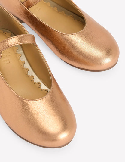 Mary Jane Shoes-Bronze