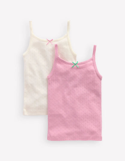 2-Pack Pointelle Tank Tops-Multi