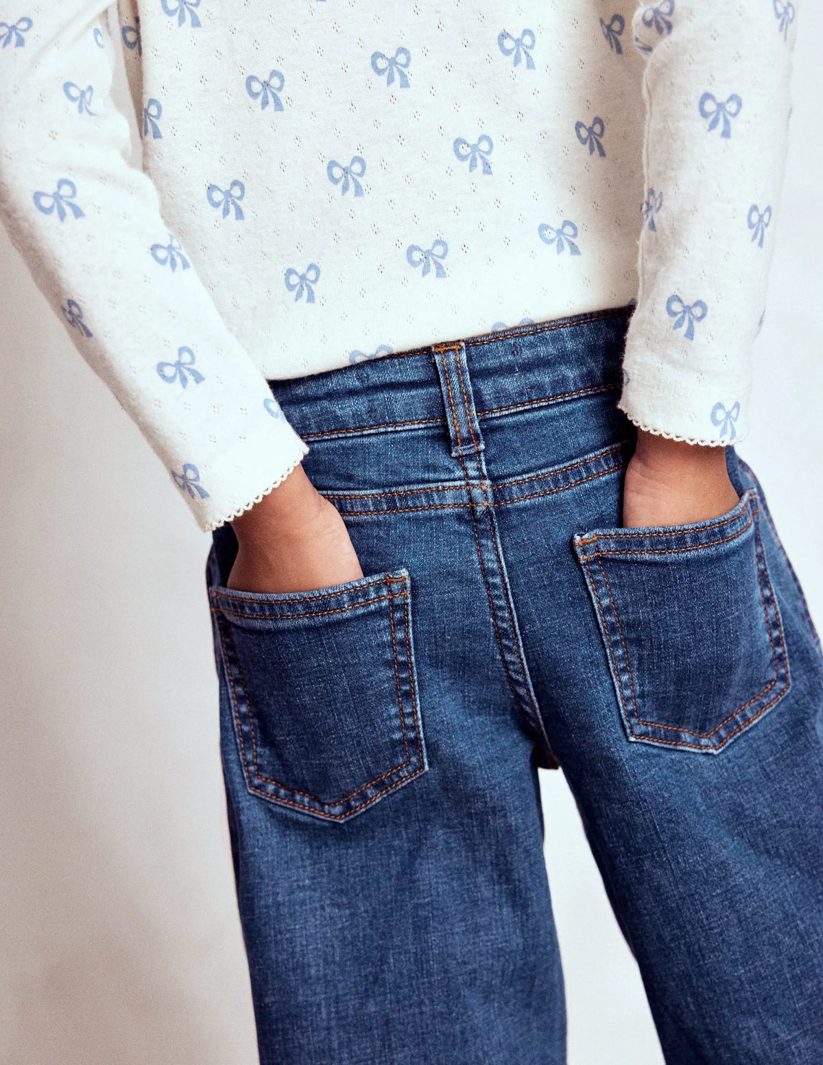 Long Sleeve Pointelle Top-Tiny Bows