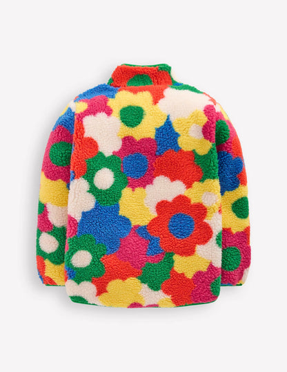 Eden Borg Zip-Through Jacket-Multi Flower Power