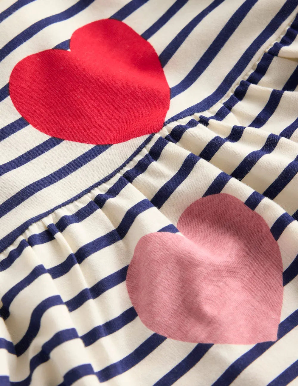 Ariel Twirly Jersey Dress-Multi Heart Stripe
