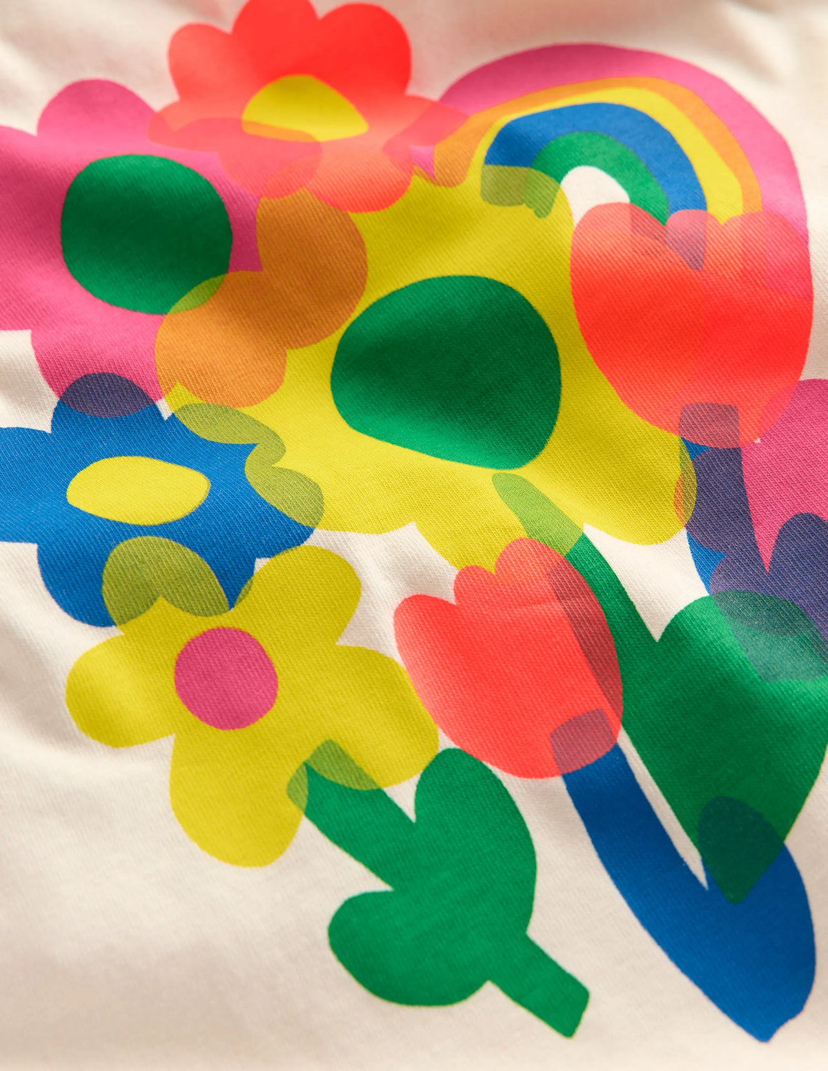 Long Sleeve Riso T-Shirt-Soft Ivory Flowers