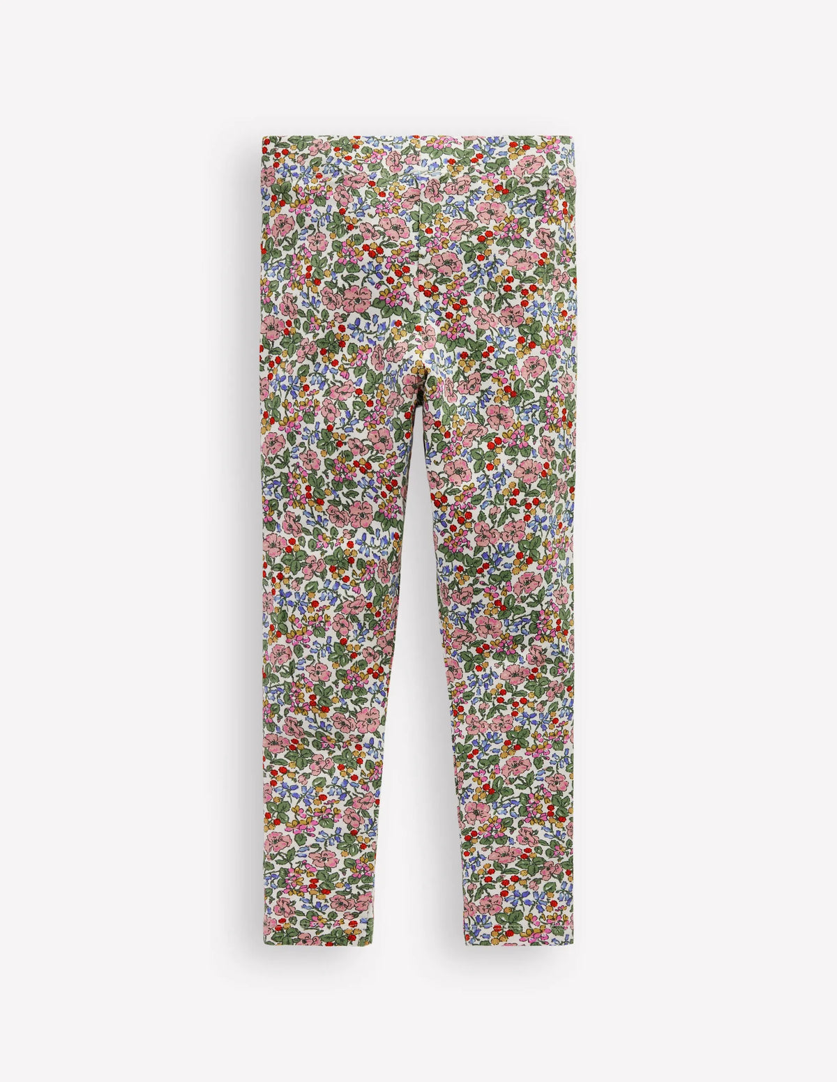 Appliqué Leggings-Soft Ivory Berry Floral