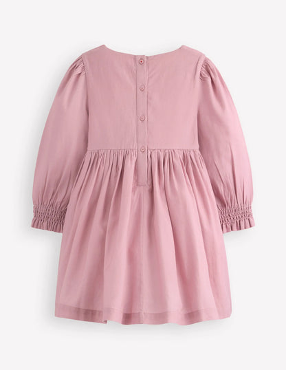 Madeline Long Sleeve Dress-Formica Pink Horses
