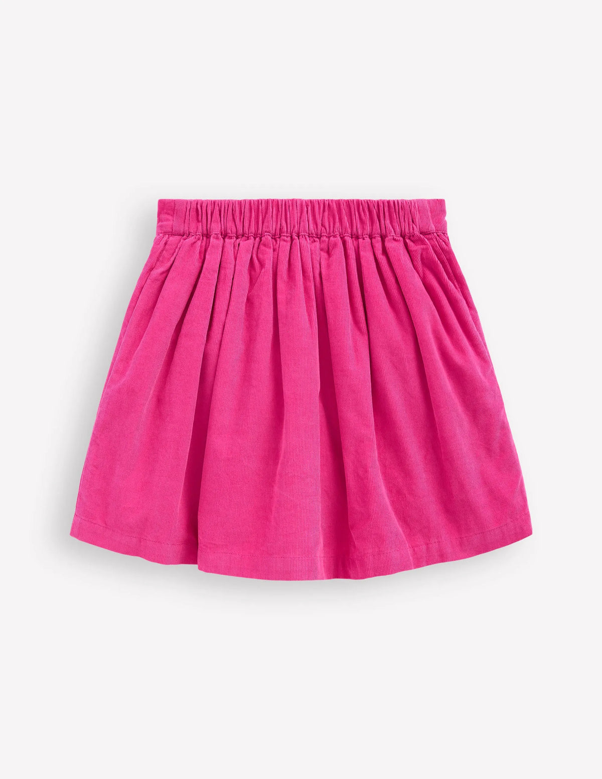 Button-through Mini Skirt-Raspberry Pink